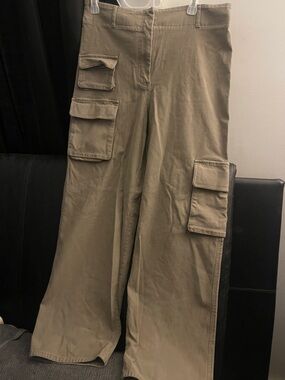 Wilfred Free Aritzia Picture Cargo Stretch khaki Pant Women’s Size 12 NWOT